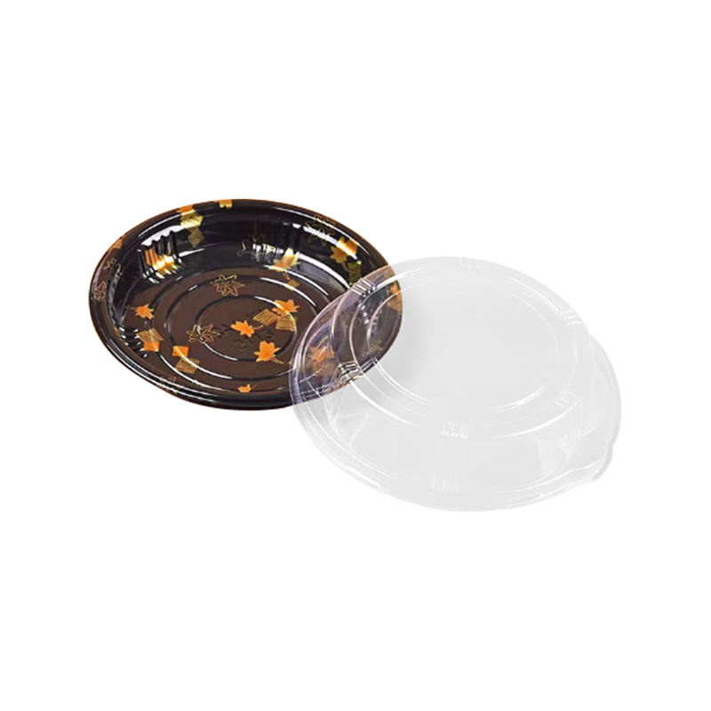 Bosca sushi ciorclach in-dhíghrádaithe