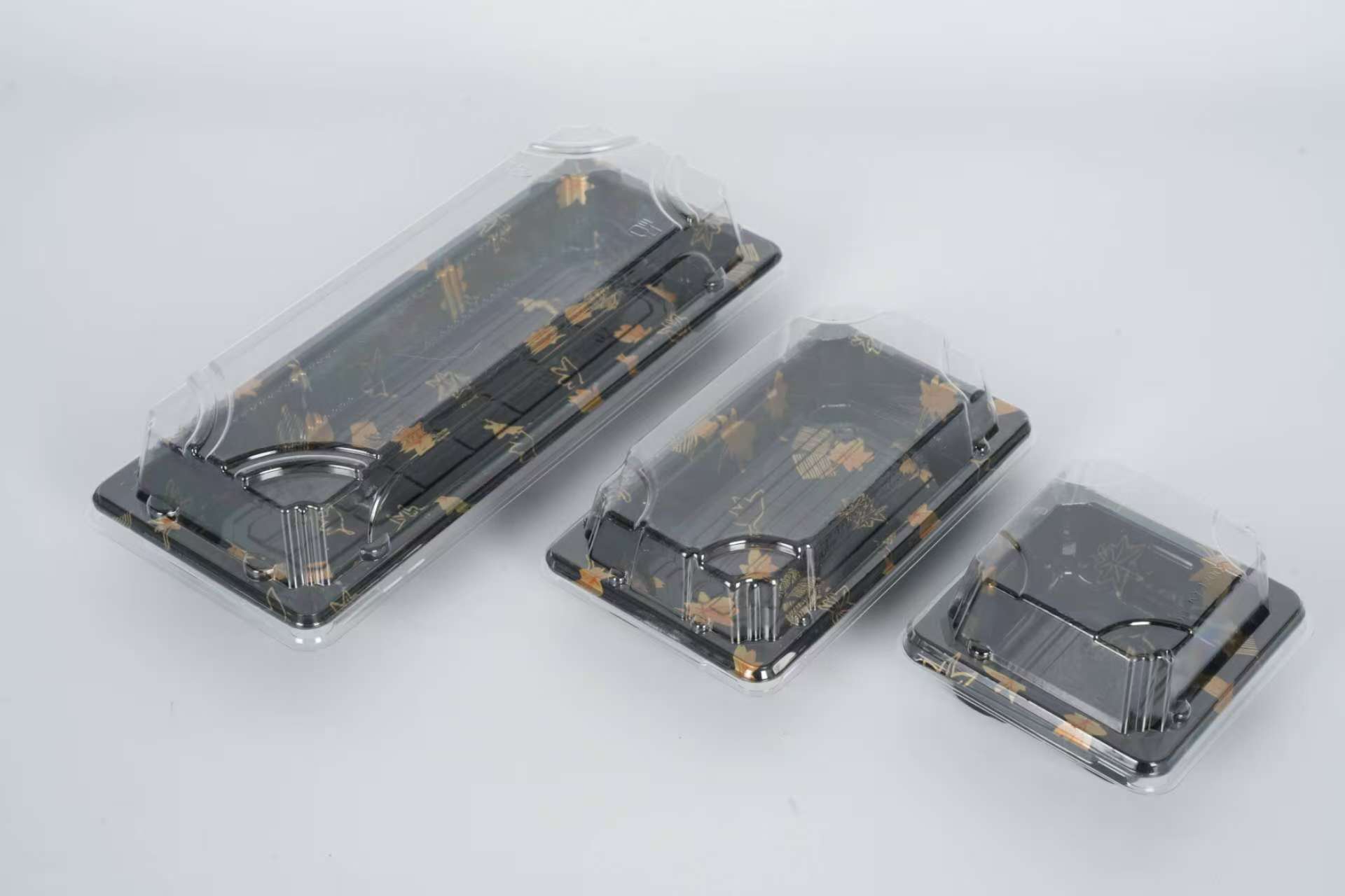 Bosca tráidire bia sushi ábhar plaisteach indiúscartha PP 